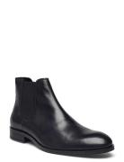 Biabyron Leather Chelsea Støvletter Chelsea Boot Black Bianco