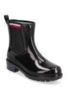 Corporate Elastic Rainboot Regnstøvler Sko Black Tommy Hilfiger