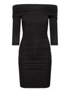 Viscose Dress Kort Kjole Black Rosemunde