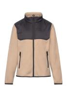 Nknmeeko Fleece Jacket1 Outerwear Fleece Outerwear Fleece Jackets Beig...