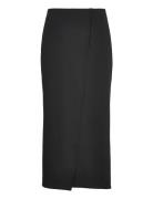 Slbea Skirt Knelangt Skjørt Black Soaked In Luxury