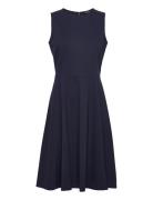 Modern Ponte-Dress Knelang Kjole Navy Lauren Ralph Lauren