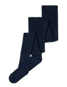 Nknpantyhose Rib 2P Noos Tights Navy Name It