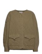 2Nd Braxton Tt - Heavy Twill Vattert Jakke Green 2NDDAY