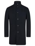 Bs Woodstock Slim Fit Coat Tynn Kåpe Navy Bruun & Stengade