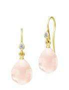 Prima Ballerina Earrings - Gold/Blush Øredobber Smykker Gold Julie San...