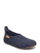 Bisgaard Basic Wool Tøfler Innesko Blue Bisgaard