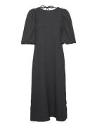 Pastis Long Dress Knelang Kjole Black Noella