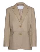 2Nd Barnett - Refined Leather Blazers Single Breasted Blazers Beige 2N...