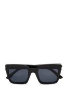 Pcvalla Sunglasses Sww Firkantede Solbriller Black Pieces