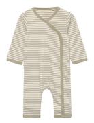 Wholesuit Y/D Stripe Langermet Bodysuit Green Fixoni