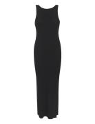 Drewgz Sl Reversible Long Dress Noo Maxikjole Festkjole Black Gestuz