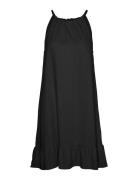 Vmmymilo Short Halter Frill Dress Wvn Ga Kort Kjole Black Vero Moda