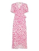 Archana Butterfly Dresses Wrap Dresses Pink Fabienne Chapot