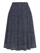 Morningll Midi Skirt Knelangt Skjørt Black Lollys Laundry