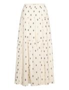 Sunsetll Maxi Skirt Langt Skjørt Cream Lollys Laundry