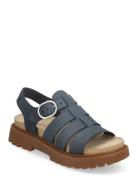 Clairemont Way Fisherman Sandal Dark Blue Nubuck Flate Sandaler Navy T...