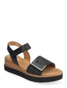 Wedge Sandal Flate Sandaler Black Gabor