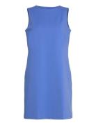 Sleeveless Midi Dress, Bright Blue Kort Kjole Blue Papu