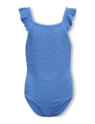 Kogtropez Structure Swimsuit Acc Badedrakt Badetøy Blue Kids Only