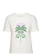 Velu Tee-Shirt Pyjama Top Topp Cream Etam