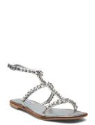 St Lucia Sandal Flate Sandaler Silver Steve Madden