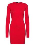 Pointelle Knit Mini Dress Kort Kjole Red ROTATE Birger Christensen