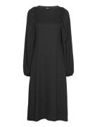 Anni Dress Knelang Kjole Black Gina Tricot