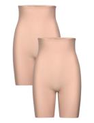 Decoy Shapewear Shorts 2-Pack Lingerie Shapewear Bottoms Beige Decoy