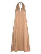 Sacille Dress 12959 Knelang Kjole Beige Samsøe Samsøe