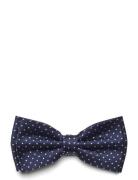 Dots Silk Bow Tie Sløyfe Navy Portia 1924