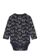 Bodystocking Bodies Long-sleeved Navy Sofie Schnoor Baby And Kids