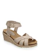 Selma Sko Wedge Beige SWEEKS