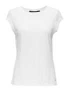 Cc Heart Basic T-Shirt Tops T-shirts & Tops Short-sleeved White Coster...