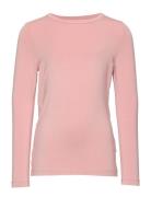 Blouse Ls - Bamboo Tops T-shirts Long-sleeved T-shirts Pink Minymo