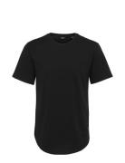 Onsmatt Life Longy Ss Tee Tops T-shirts Short-sleeved Black ONLY & SON...