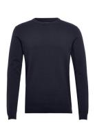 Jjebasic Knit Crew Neck Noos Tops Knitwear Round Necks Navy Jack & J S