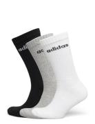 C Lin Crew 3P Sport Socks Regular Socks White Adidas Performance