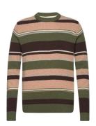 Aksune Jac Stripe Lambswool Knit Tops Knitwear Round Necks Multi/patte...