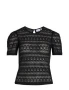 Vichikka Puff O-Neck S/S Top - Noos Tops T-shirts & Tops Short-sleeved...