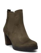 Women Boots Shoes Boots Ankle Boots Ankle Boots With Heel Khaki Green ...