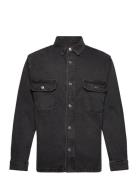 Dpworker Denim Overshirt Tops Overshirts Black Denim Project