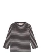 T-Shirt Stig Tops T-shirts Long-sleeved T-shirts Navy Wheat