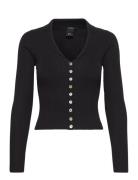 Cardigan Ingrid Tops Knitwear Cardigans Black Lindex