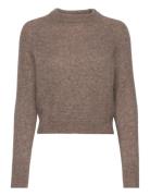 Mohair Girlfriend Sweater Tops Knitwear Jumpers Brown Cathrine Hammel