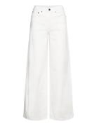 Cuami Jeans Malou Fit Bottoms Trousers Wide Leg White Culture