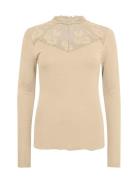 Sc-Ryan Tops Blouses Long-sleeved Beige Soyaconcept