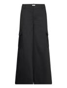 Lucia Trousers Bottoms Trousers Wide Leg Black Twist & Tango