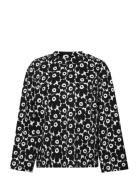 Valkea Unikko Tops Blouses Long-sleeved Black Marimekko