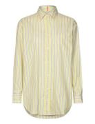 C_Bostucci_2 Tops Shirts Long-sleeved Yellow BOSS